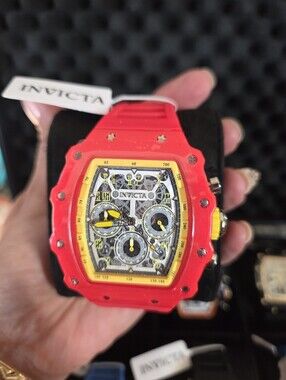 Invicta  Orange and Red Chronograph Sport Watch